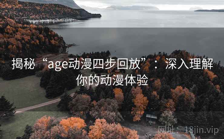 揭秘“age动漫四步回放”：深入理解你的动漫体验