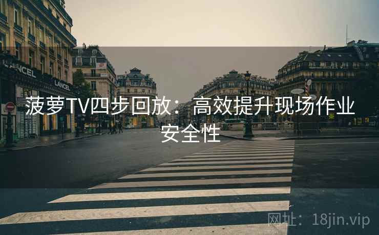 菠萝TV四步回放:高效提升现场作业安全性 菠萝TV四步回放:高效提升现场作业安全性